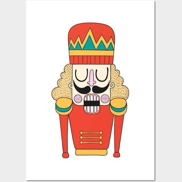 Nutcracker Illustration Wall Art by Mako Design 